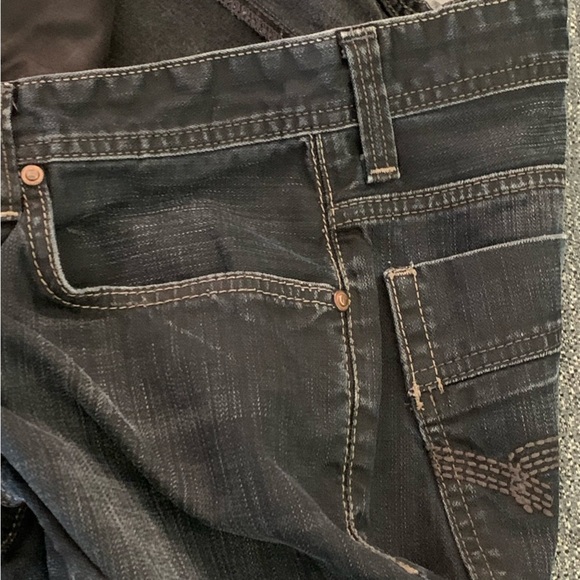 Mavi Martin Men Jeans Straight Mid Rise Washed Black 32/34 - Picture 4 of 10